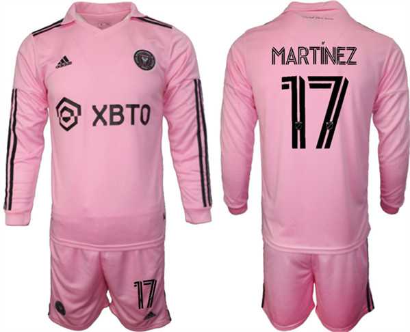 Men's Inter Miami CF #17 Martinez 2023-24 Pink Home Soccer Jersey Suit,We sell and wholesale Men's Inter Miami CF #17 Martinez 2023-24 Pink Home Soccer Jersey Suit on line form chian!